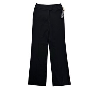 Thalian Pants Womens 2 Black Quadra Stretch Straight Leg Washable Career Office